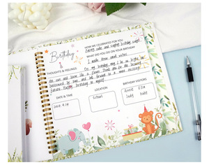 Álbum <span class=keywords><strong>de</strong></span> fotos con tapa dura en espiral personalizado, libro con memoria <span class=keywords><strong>de</strong></span> los primeros cinco años del bebé, diario <span class=keywords><strong>de</strong></span> <span class=keywords><strong>embarazo</strong></span> con estuche - Product Image 4