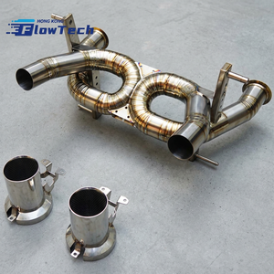 Sistema de escape de alto rendimiento para Lamborghini Aventador SVJ 6.5 de aleación de titanio Catback con silenciador y válvula - Product Image 4
