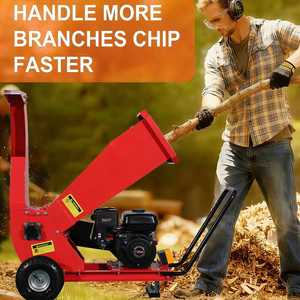 Broyeur <span class=keywords><strong>de</strong></span> branches mobile à essence <span class=keywords><strong>de</strong></span> qualité supérieure, moteur 7HP 212CC 4 temps, certification CE - Product Image 5