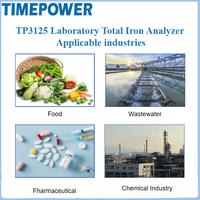 Analyseur de Fer Total TIMEPOWER Lab : Écran LCD 5,0 pouces, Colorimétrie photométrique, pour eaux de surface, eaux usées et eaux usées industrielles.