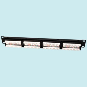 Renbao Vòng mạ Vàng Fu 24 cổng dỡ bỏ trống Modular trống Patch Panel 1U Rack mount bao gồm quản lý cáp - Product Image 3