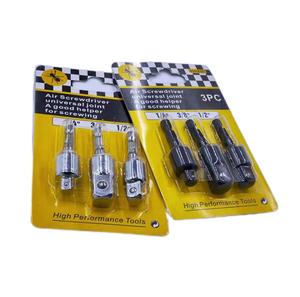 CR-V 35K Chave de fenda de ar de aço carbono 1/4 " <span class=keywords><strong>3</strong></span>/8" 1/<span class=keywords><strong>2</strong></span> "Junta universal quadrada adaptador de soquete giratório sextavado cromado ferramenta manual Se - Product Image 1