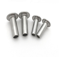 Rivets personnalisés à tête fraisée semi-creuse pour casque Rivet métallique pour casque Rivets semi-tubulaires à tête champignon