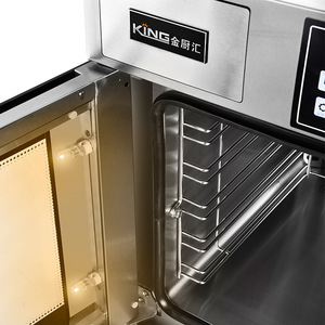 Four à convection combi vapeur 60 litres demi-taille four comptoir grille-pain à 5 niveaux four électrique avec plateaux grilles clip 220V - Product Image 5