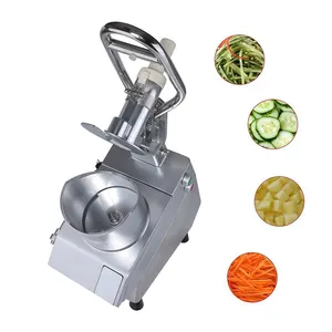 Máquina comercial elétrica de corte de frutas e vegetais para cortar batatas fritas, banana e cenoura, equipamento de restaurante