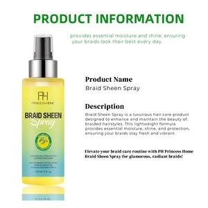 Gel de tressage torsadé Locs de 120ml avec étiquette personnalisée, spray de brillance pour tresse extra tenue et longue durée, <span class=keywords><strong>mousse</strong></span> pour tresse brillante - Product Image 2