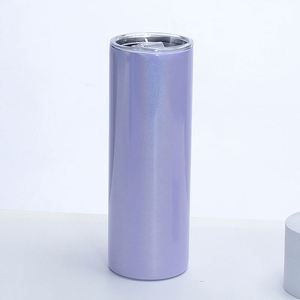 Gobelet isotherme de sport extérieur 20oz en acier inoxydable à paillettes, personnalisable par sublimation, portable - Product Image 3