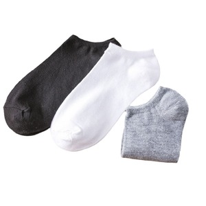 Solid Color Breathable Ankle <b>Socks</b> Unisex Casual Invisible <b>Socks</b> Random White Gray <b>Black</b> - Product Image 5