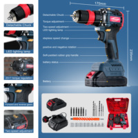 Kit de perceuses à cliquet amovibles 20V, perceuse-visseuse sans fil, kit combiné 2-en-1, perceuse-visseuse LDD05-D