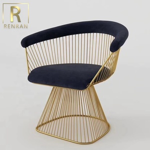 Chaise supérieure en velours italien pour salle à manger, chaises de salle d'entrée, de luxe, pour restaurant - Product Image 3