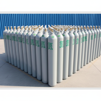 Cilindro de Helio de Acero sin Costuras de 3m³, 150 bar, Alta Pureza, Certificado ISO, Recargable, Pruebas a Baja Temperatura, Uso Médico