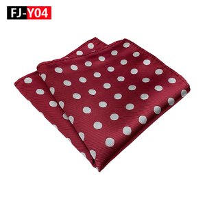 FJ-Y01 Pochette de costume à pois en polyester, accessoire de costume formel, toutes saisons, forme carrée, durable - Product Image 3