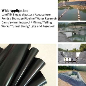 Bâche de bassin en géomembrane imperméable haute résistance pour l'élevage de poissons et la bio-clôture - Product Image 4
