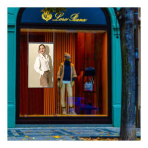 43 55 Inch Single Sided Ceiling Shop <b>Window</b> Facing Display LCD Advertising <b>Screen</b> Hanging Double Side Digital Signage - Product Image 1