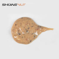 SHOWENUT Pâte de noix de coco, de dattes et d'amandes aux graines de chia, formule naturelle riche en nutriments avec graines de chia, naturellement sucrée, 12 bouteilles par carton