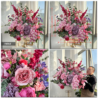 Nouvelle boule de fleurs artificielles écologiques de style moderne, boule de fleurs d'hortensia de haute qualité pour centre de table de mariage, décoration de fête