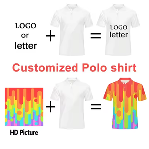 2025 venta al por mayor personalizado 100% poliéster alta calidad polos de secado rápido transpirable sublimado de talla grande camisetas de hombre - Product Image 6