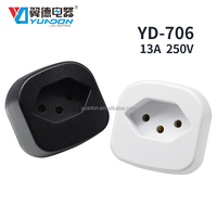 Adaptateur de voyage YUADON YD-706 13A 250V Type G vers Type J, convertisseur de prise UK vers Suisse, avec fusible, certifié UKCA CE
