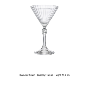 Bormioli Rocco Bowl Martini Small America 15.5 cl 9.4 x 15.4 h cm para Restaurantes, Hoteles, Suministros al por Mayor, Vajilla al por Mayor - Product Image 3