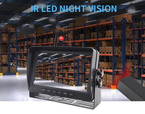 Sistema de cámara de <span class=keywords><strong>Monitor</strong></span> de carretilla elevadora y camión inalámbrico HD de 7 pulgadas CE 2,4G 12-36V cámara de respaldo magnética impermeable batería recargable - Product Image 2