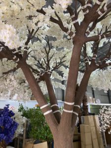 Tùy chỉnh lớn Nhân Tạo Hoa Anh Đào cây thực tế Sakura Hoa sợi thủy tinh chất liệu bán buôn tốt nghiệp đám cưới - Product Image 2