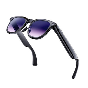 Smart Glasses A2 8MP Camera <b>Bluetooth</b> Real-time Translation Speech Recognition <b>Microphone</b> 46g Black - Product Image 1