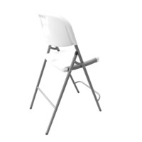 Chaise pliante en plastique HDPE bjflamingo Blanc Chaises de jardin d'extérieur bon marché