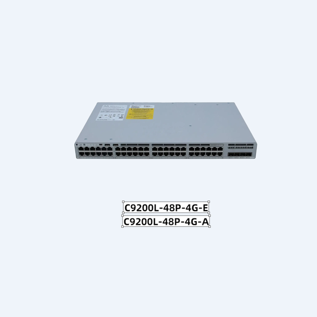 C9200L-48P-4G-E Original New CiscoS Cataly Switch 9200L 48-port PoE+, 4 X 1G, Network Essentials/Advantage C9200L-48P-4G-A