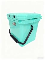 Distributeur de bière portable isotherme en plastique coloré de 17 L, écologique, à robinet unique, pour brassage maison, glacière, barbecue extérieur