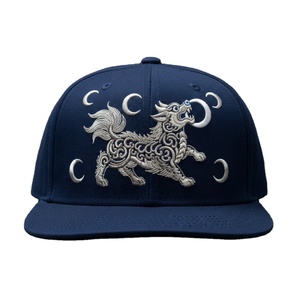 Cappellino Snapback ELVN China Chic con Ricamo 3D Kirin, Premium Streetwear Regolabile per Esploratori Urbani - Product Image 1