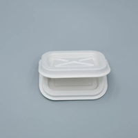 Boîte d'emballage en fibre moulée écologique blanche pour différents produits