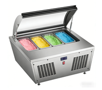 Vente Flash : Machine à Glace et Gelato Portable de Comptoir à Température Unique, Réfrigérée, Électrique, Verticale, Certifiée ETL CE
