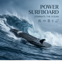 Planche de surf électrique exclusive de nouvelle génération en carbone forgé marbré, Jet Board 12KW 55Kmh 57A 60Min Lithium Sports nautiques