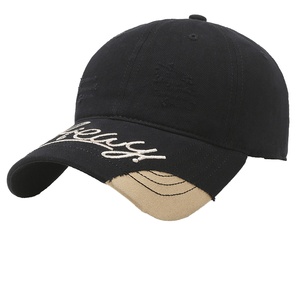 Gorras de Béisbol con Diseño Nuevo, Personalizadas, de 6 Paneles, con Logotipo Bordado en 3D, Estilo Desgastado, para Compras, Tela Común, Patrón de Letras - Product Image 2