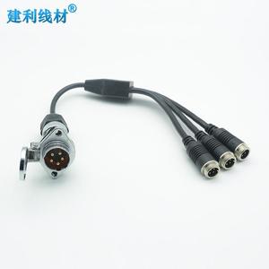 Matel 5-Pin Trailer Cable Set para 3-Channel Camera Display cablagem para reboques RVs Trunks - Product Image 4