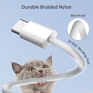 สายชาร์จ Type-C to Type-C 60W สำหรับ iPhone สายชาร์จ Type-C สำหรับ iPhone สายชาร์จโทรศัพท์แบบ C to C สำหรับ iPhone Samsung Xiaomi - Product Image 4