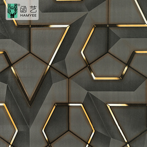 2024 New Arrival Geometric <strong>Wallpaper</strong> Pvc Waterproof Peel and Stick <strong>Wallpapers</strong> for Sofa Background Wall Decor - Product Image 4