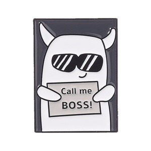 Épinglette en émail 'Call <span class=keywords><strong>Me</strong></span> Boss Little <span class=keywords><strong>Devil</strong></span>' - Broche cool '<span class=keywords><strong>Devil</strong></span> Wearing Sunglasses' - Badge de sac et de revers - Bijou de mode - Cadeau pour employés de bureau - Product Image 1