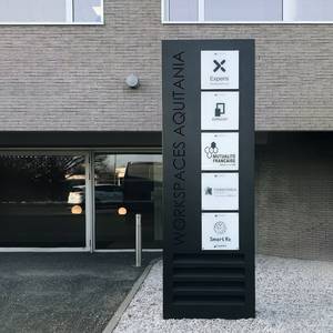 Cartellone pubblicitario commerciale esterno Lc Custom Business Display illuminato pilone segnaletica per Hotel pilone segno - Product Image 3