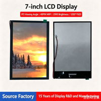 Écran TFT LCD vertical personnalisé de 7 pouces 1200*1920 avec interface MIPI 40 broches, technologie IPS, luminosité 2000, marque YD