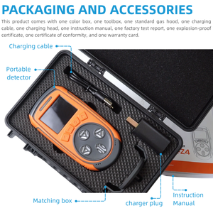 OEM ODM xách tay <span class=keywords><strong>Gas</strong></span> <span class=keywords><strong>Detector</strong></span> âm thanh ánh sáng rung báo động Pin <span class=keywords><strong>Lithium</strong></span> EX O2 co <span class=keywords><strong>H2S</strong></span> xách tay <span class=keywords><strong>gas</strong></span> Leak <span class=keywords><strong>Detector</strong></span> - Product Image 6