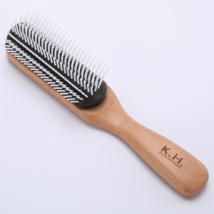 Massaggio districante Denman spazzole per capelli <span class=keywords><strong>Diane</strong></span> a 9 file in stile setola per la cura dello styling maschile spazzola per capelli pettine pettine in legno - Product Image 6