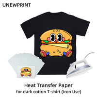 Papier transfert thermique jet d'encre pour coton foncé, idéal pour la personnalisation de t-shirts