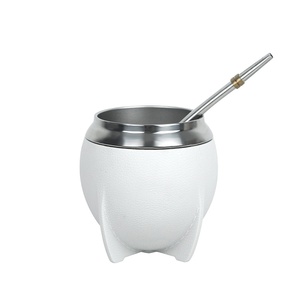Nouvelle tasse à thé mate <span class=keywords><strong>argentine</strong></span> personnalisée de 280ml tasse de gourde Yerba mate isolée sous vide à double paroi en acier inoxydable - Product Image 2