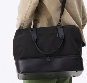 Sac de voyage week-end en toile, nylon, polyester, cuir végétalien, personnalisable avec logo, fermeture éclair, style mode, vente en gros usine - Product Image 6