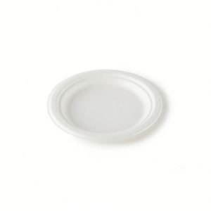 Assiette jetable biodégradable en bagasse de canne à sucre à 4 compartiments, blanche, 9''/10''/12'', emballage en boîte en papier - Product Image 3