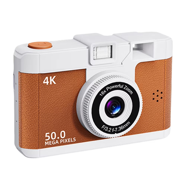 Travel/Students-16x Zoom HD Camera 2.0IPS HD Screen 50MP M16 700mAh Dual-Lens CCD Digital Camera