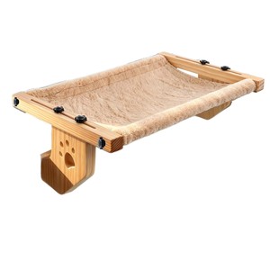 Lit suspendu pour chat en bois massif, pour chevet, rebord de fenêtre, balcon, fenêtre, lit pour chat de compagnie, lit suspendu pour chat - Product Image 2