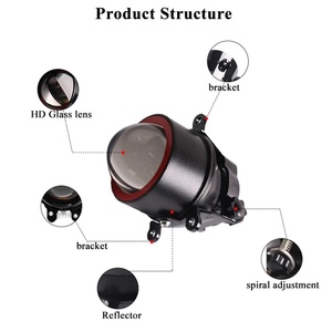 ไฟตัดหมอก Sanvi 3 นิ้ว สำหรับรถยนต์โตโยต้า แบบ Bi-LED Projector Lens 40W ไฟหน้า LED สำหรับรถยนต์โตโยต้า ฮอนด้า นิสสัน - Product Image 5