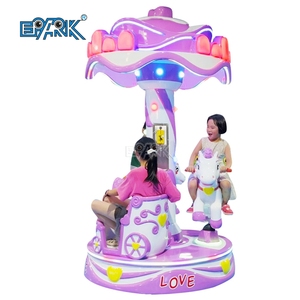 Fabricant d'équipement d'amusement Carrousel électrique à <span class=keywords><strong>pièces</strong></span> 3 joueurs Mini Fairground Kiddie Rides à vendre - Product Image 2